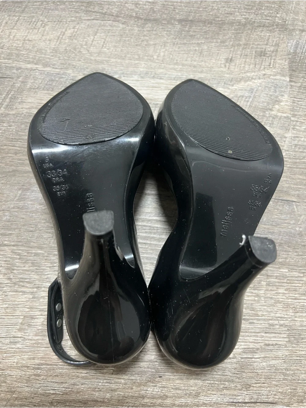 [Vivienne Westwood Anglomania Melissa] Black Heart Slingback Pumps